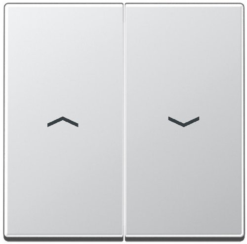 Лицевая панель Jung EcoProfi для 2-кл. выключателя жалюзи алюминий картинка